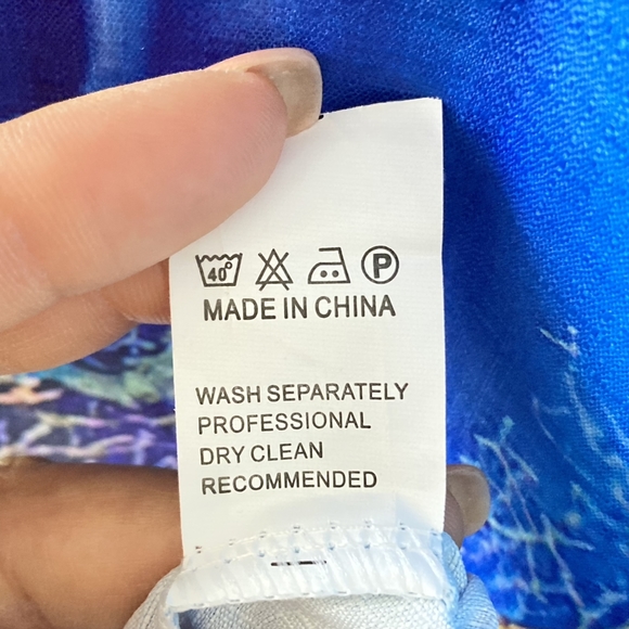 BNWT Men's Aquamarine Blue and Purple Underwater Scene T-Shirt - Size 2XL - Picture 8 of 11